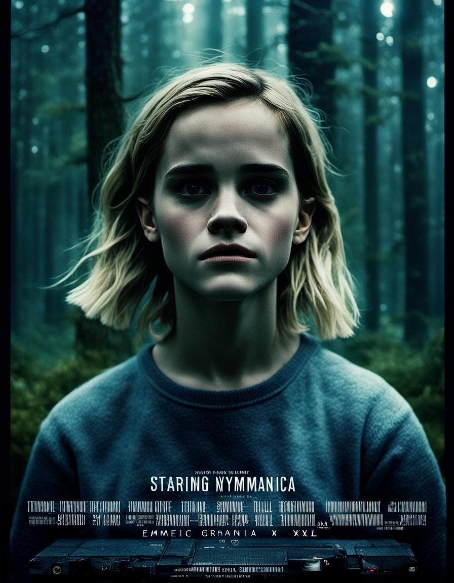 Dramatic Movie Poster of a Blonde Woman