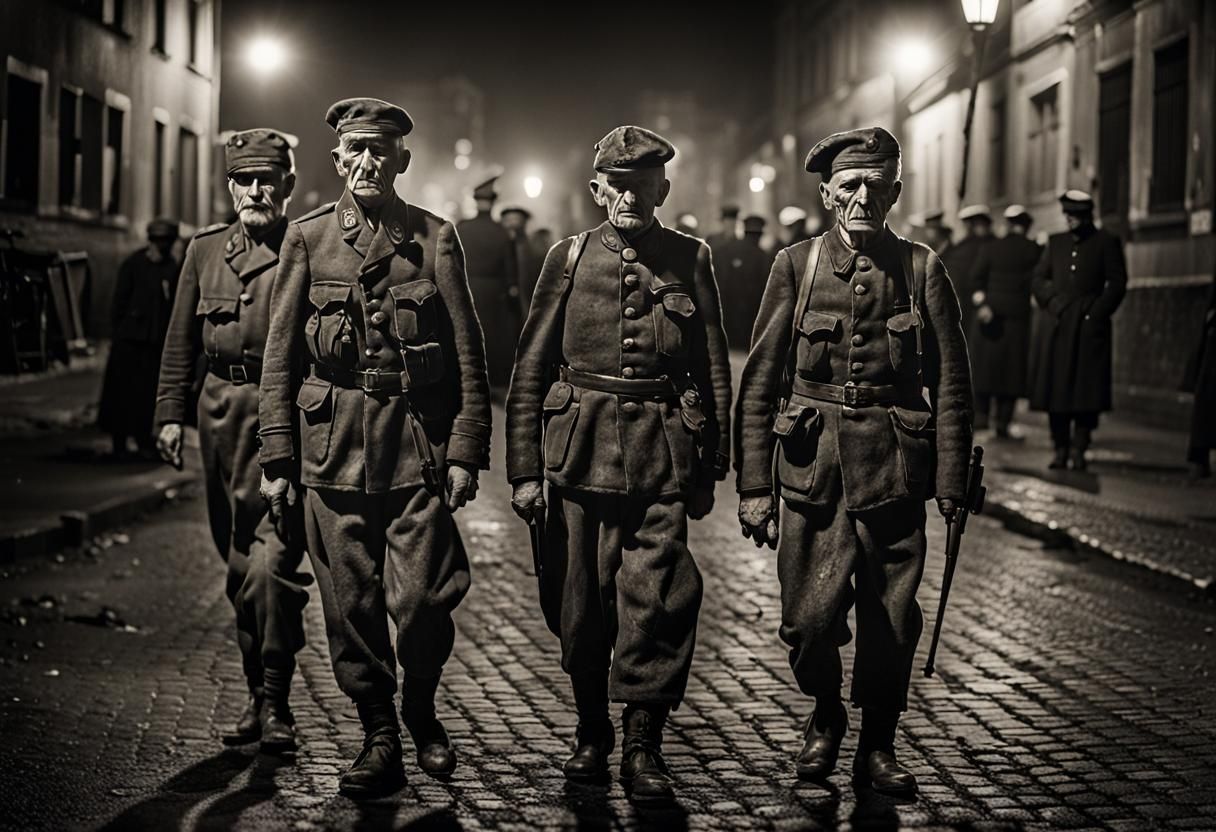 WWI Disfigured Soldiers: Raw, Cinematic Black and White Phot...