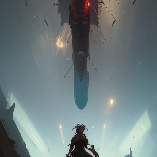 Dark Fantasy Rocket Launcher Concept Art