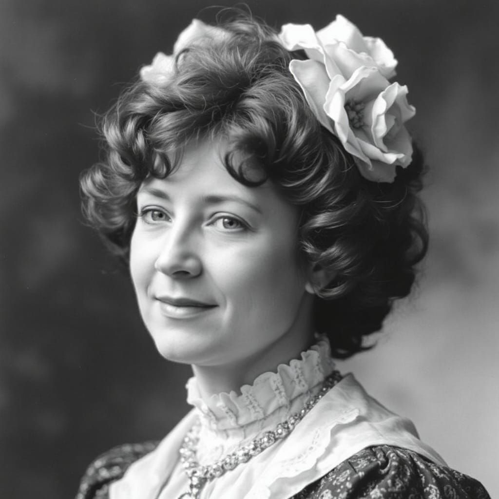 Portrait of the Legendary Actress Sarah Bernhardt