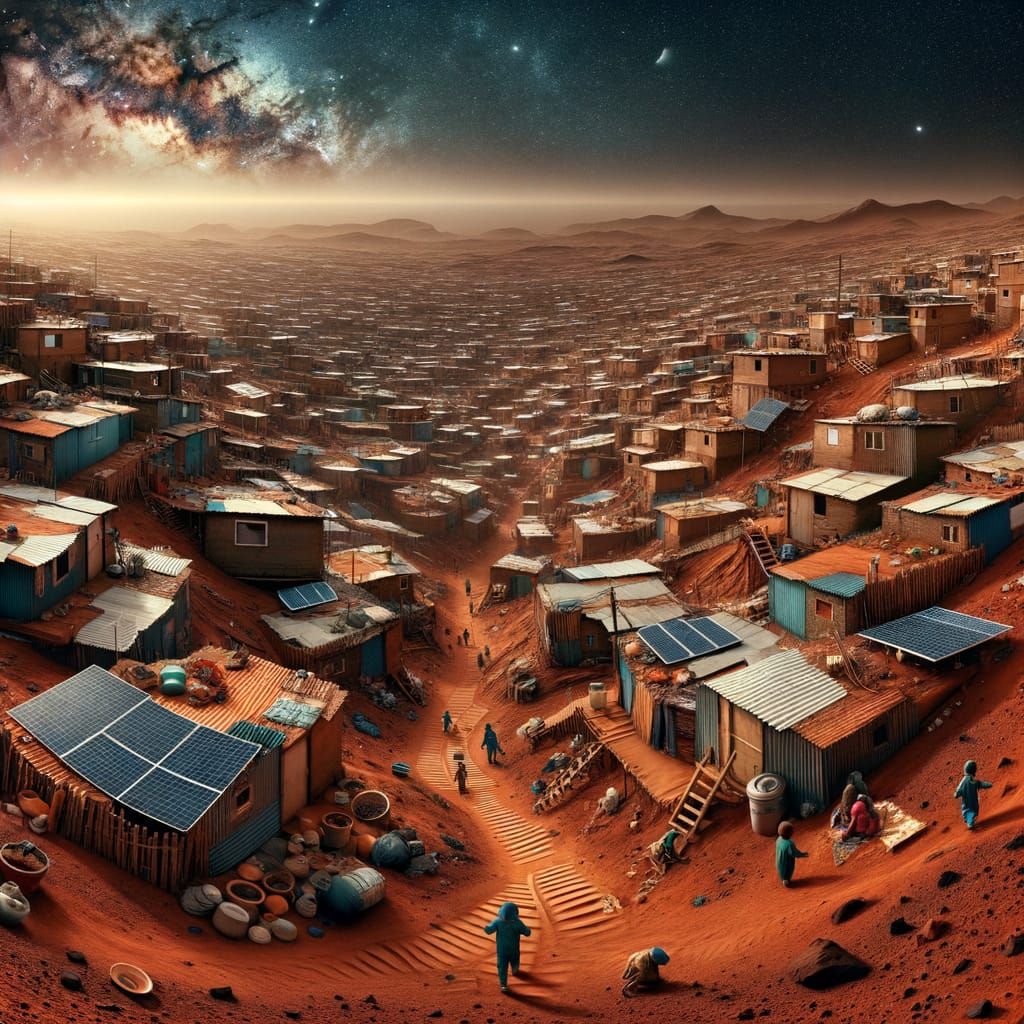 Mars Favela Settlement: A Unique Colonial Vision