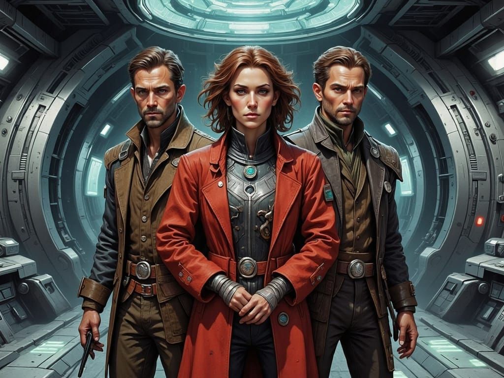 Rugged Heroes Stand Against Alien Commander in Intergalactic...