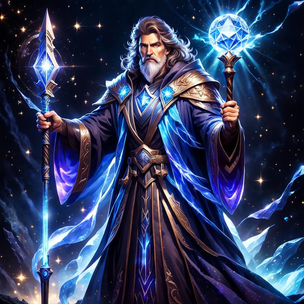 Electric Wizard with Galaxy Eyes in Velvet Robes