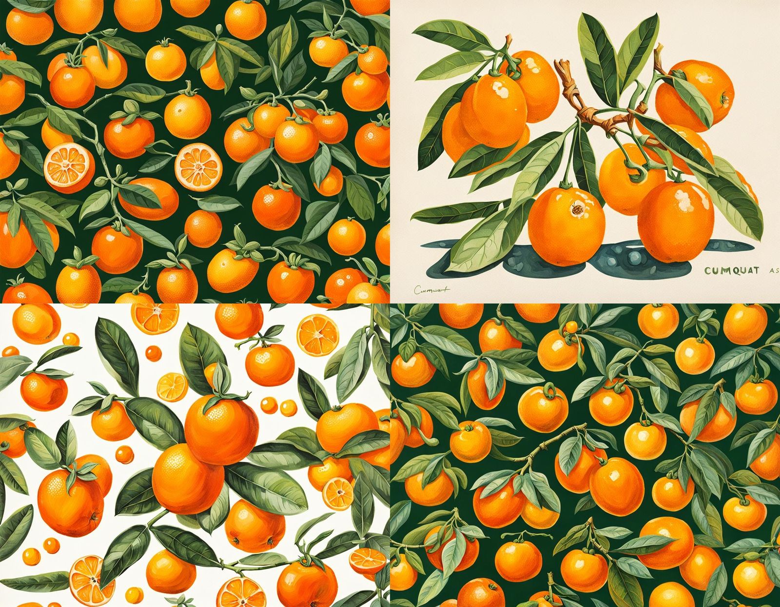 Bright Cumquat Still Life