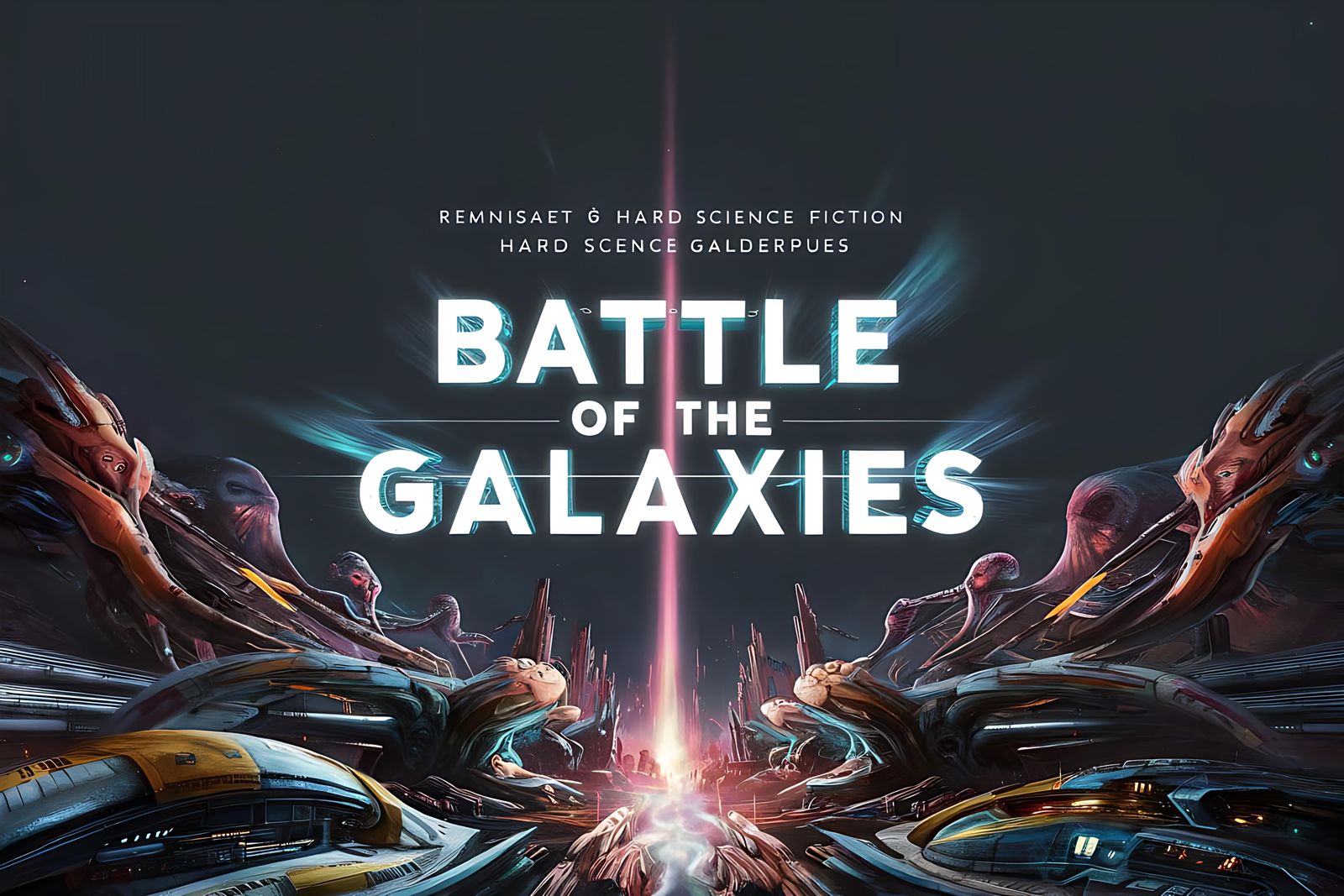 Battle of the Galaxies: A Stellarpunk Movie Poster