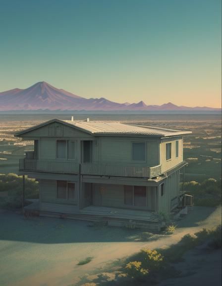 Surreal Anime Dreamscape: Bedridden Mind in 3D