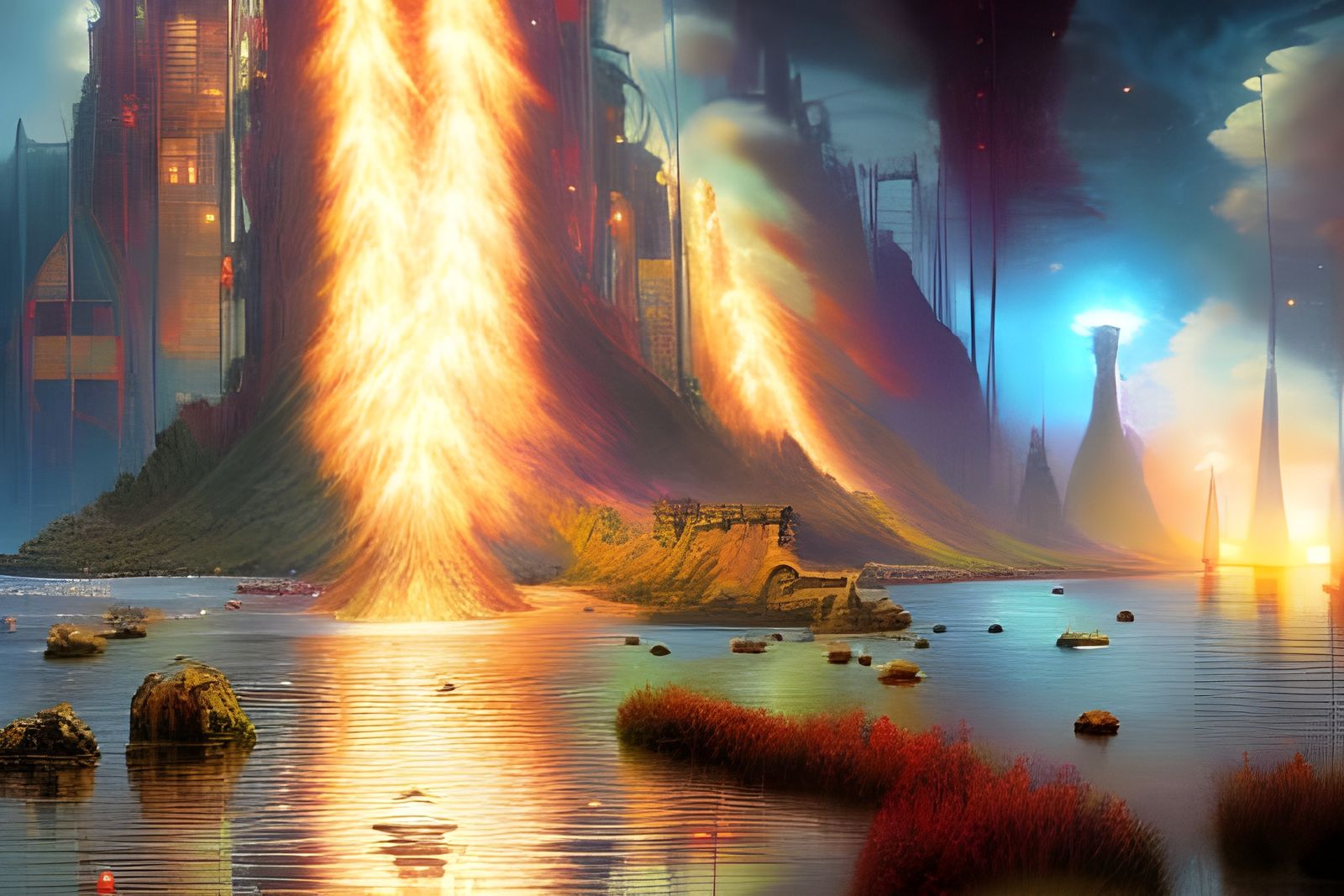 Neural Network Construction: Digital Matte Painting