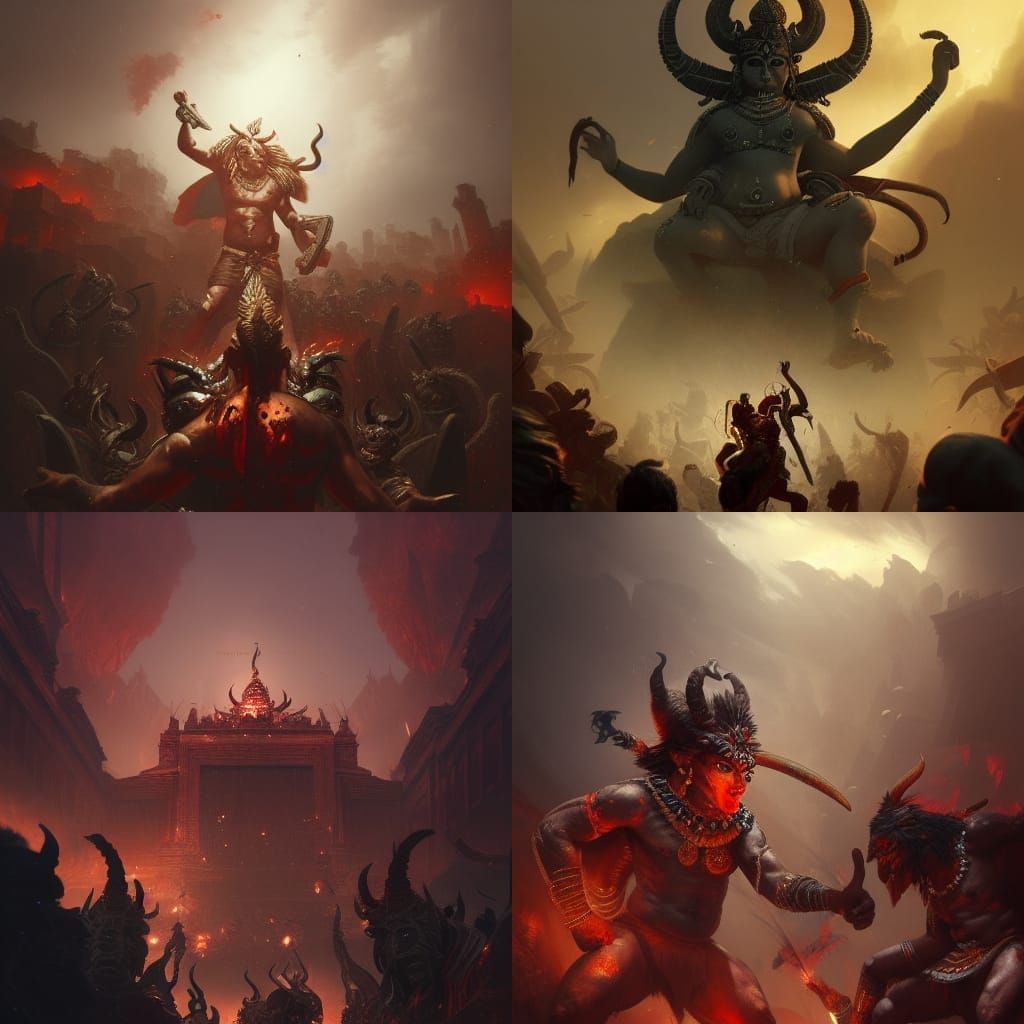 Epic War Between Indian Gods and Demons