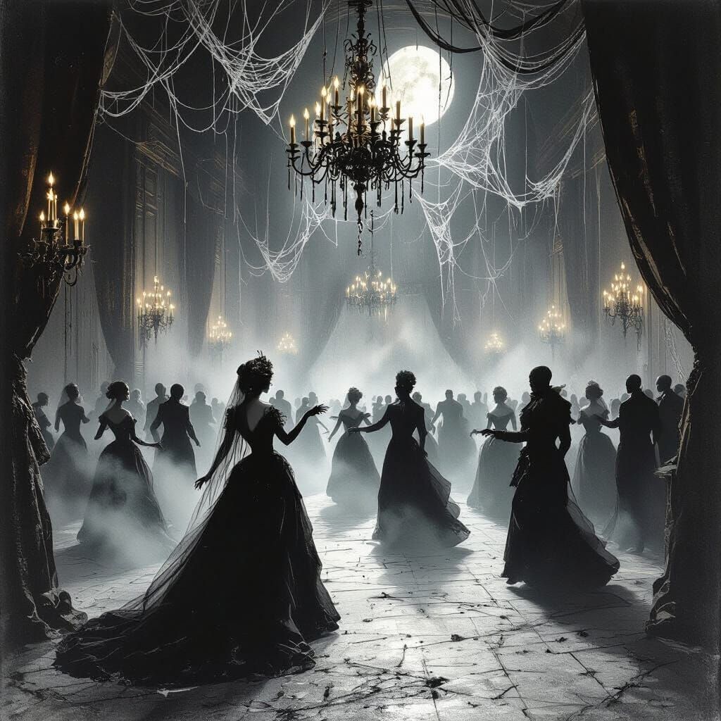 Haunted Ballroom Dance in Gothic Style