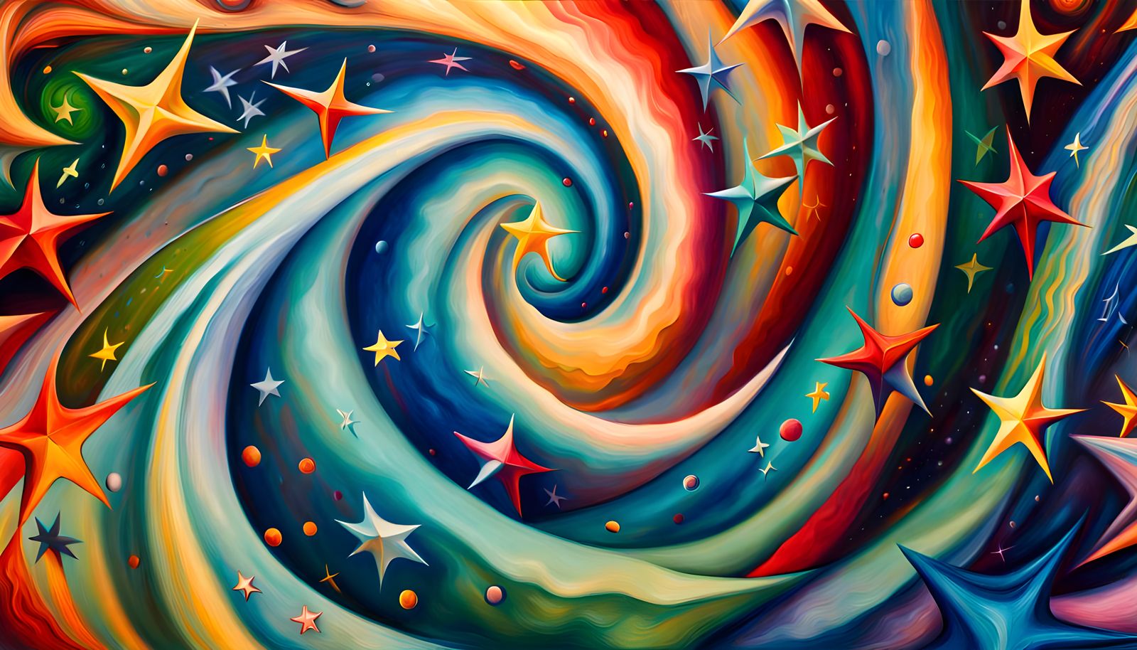 Swirling Stars in Deep 3D Stellar Vortex