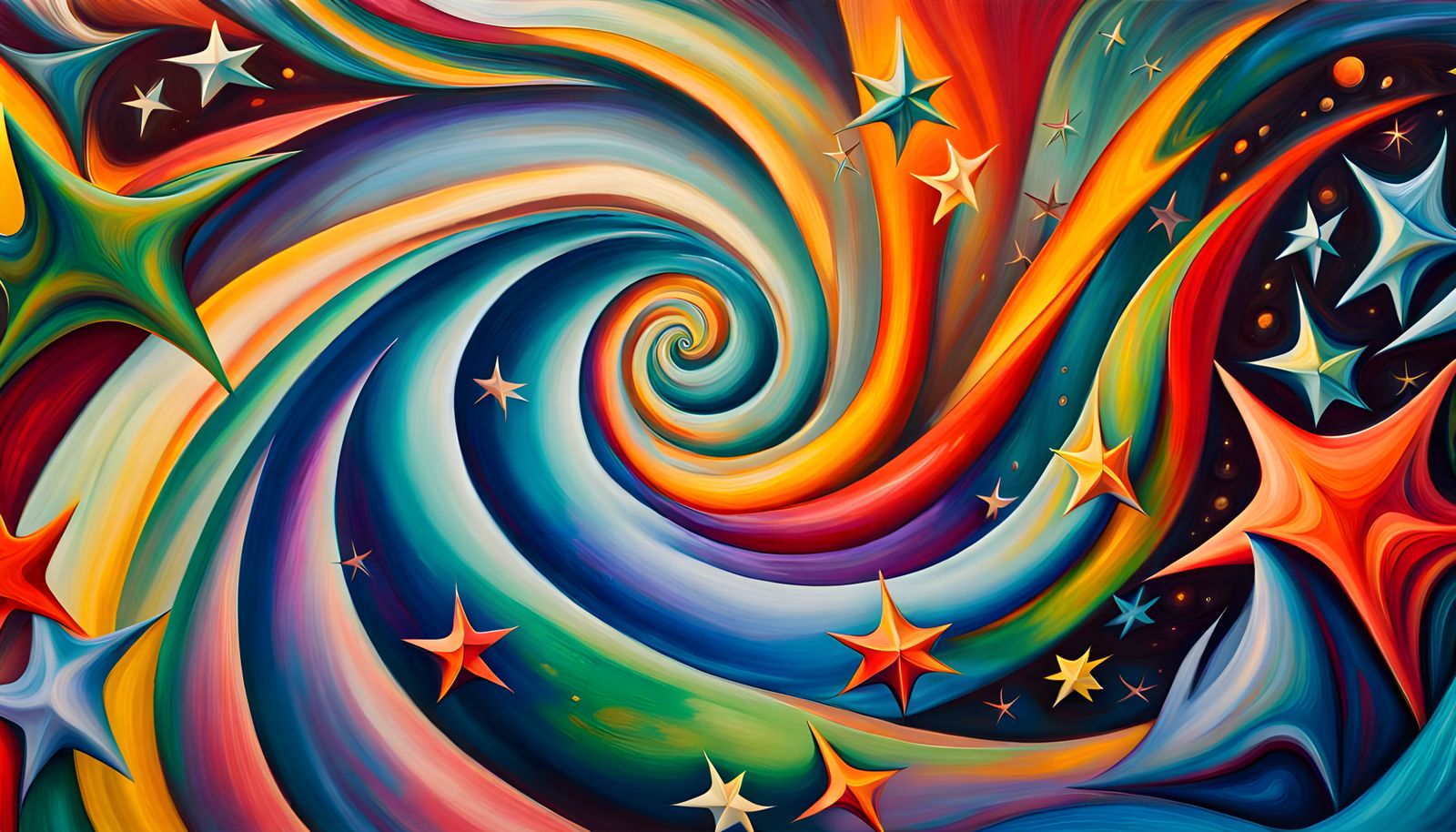 Swirling Stars in Deep 3D Stellar Vortex