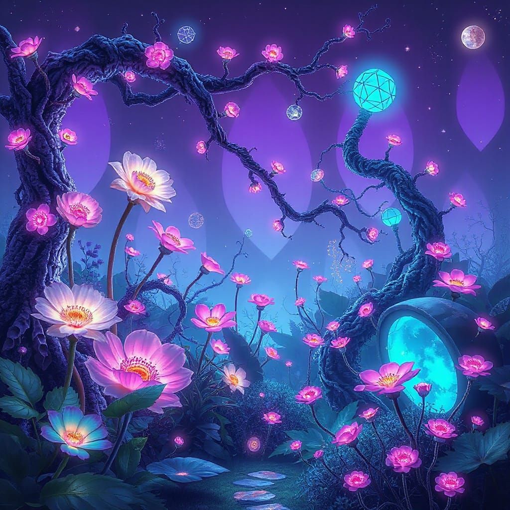 Otherworldly Garden of Synesthesia and Neural Pathways