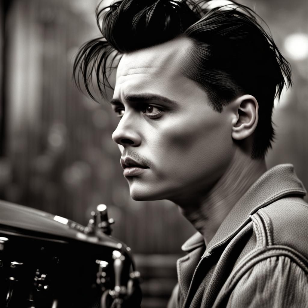 Hyperrealistic Portrait of a Crying Teenage Boy