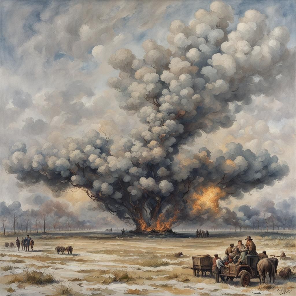 Teaching AI Karachay-Balkar: Detailed Matte Painting