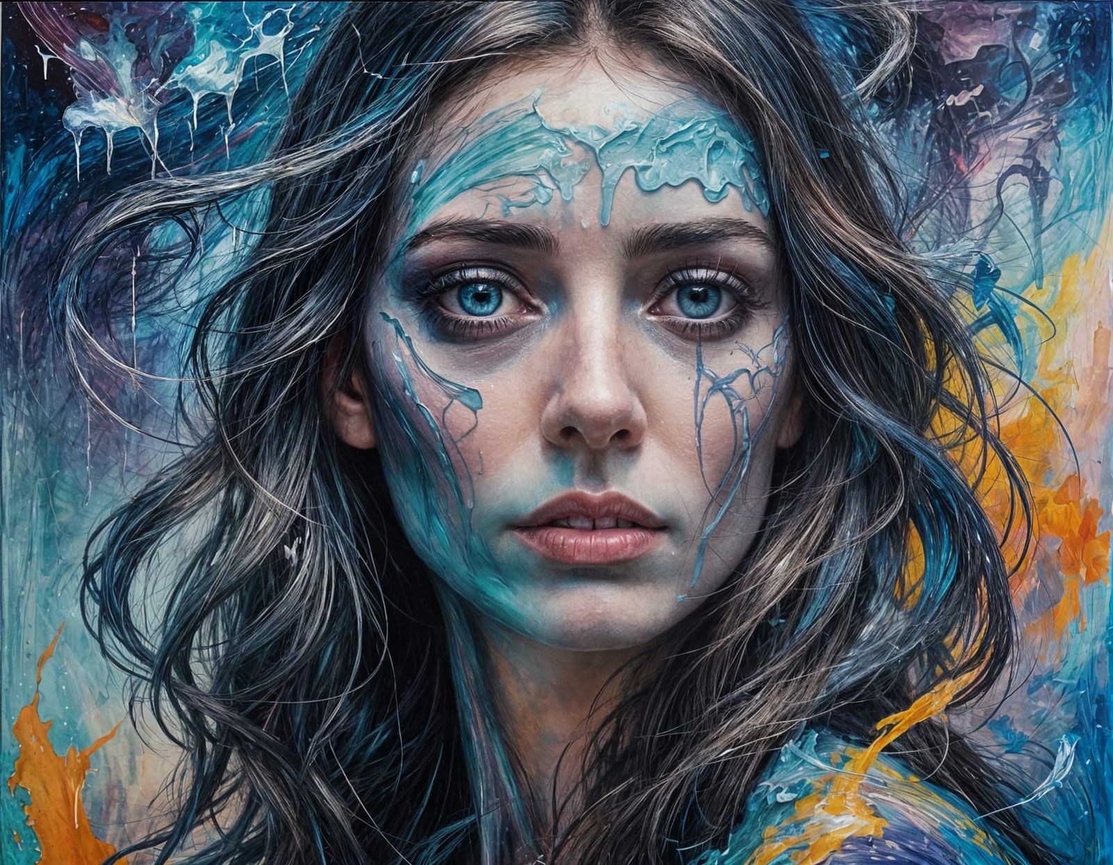 Abstract Reality Generated by AI