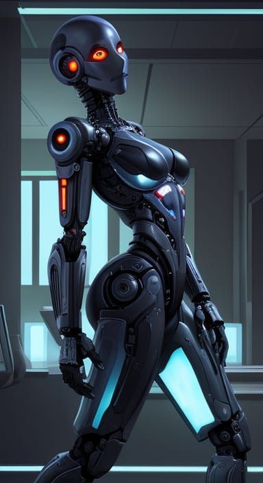 Robot Robbery AI Image