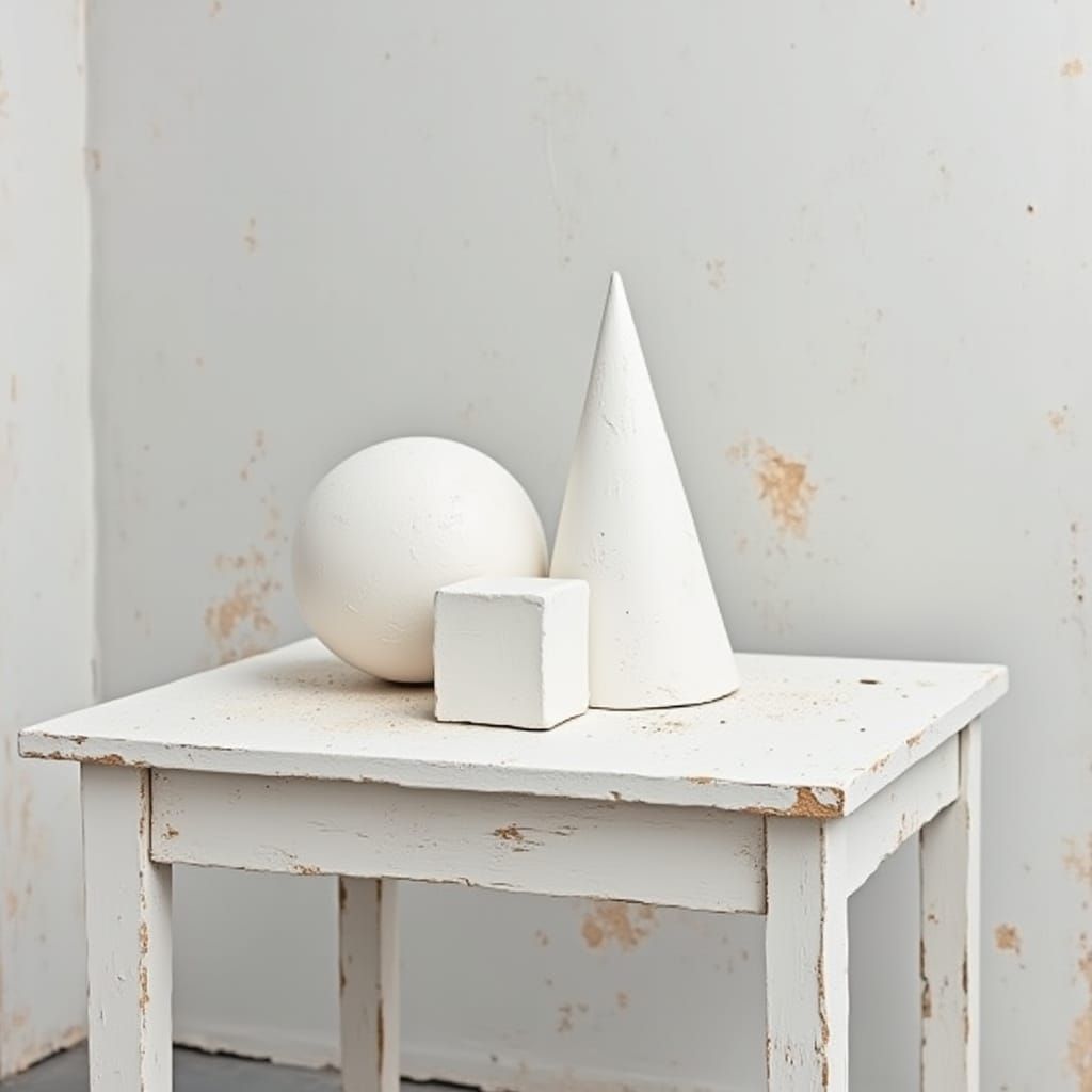 Geometric Still Life Inspired by Morandi and Albers