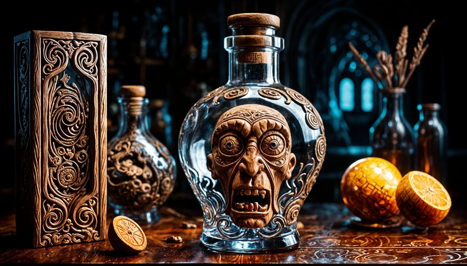 Intricate Wooden Homunculus Inspired by Ancient Craftsmanshi...