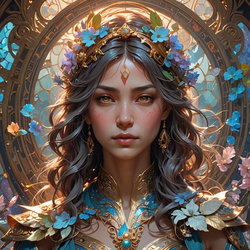 Ethereal Serenity in Triadic Hues