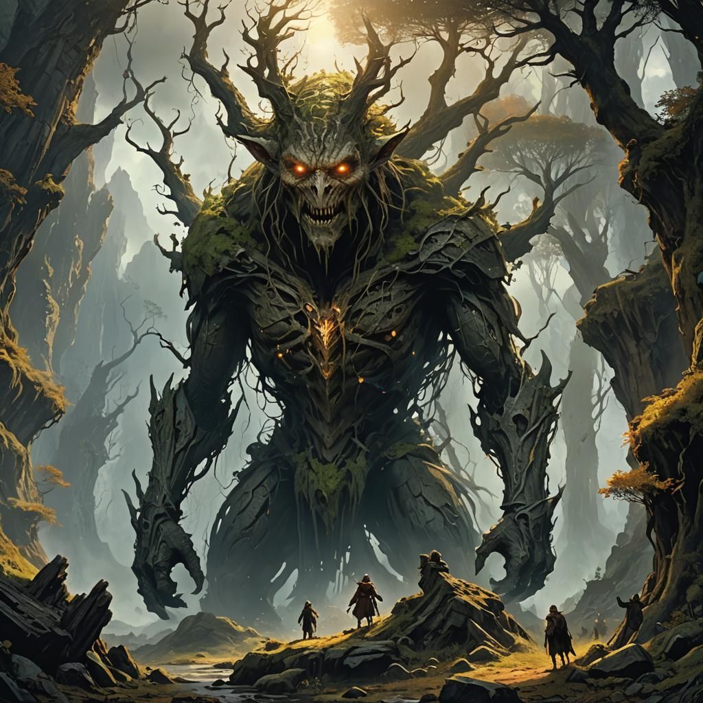 Majestic Lord of the Rings Ent in Auroracore Style