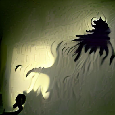 Eerie Shadow Figure Emerges from Darkness