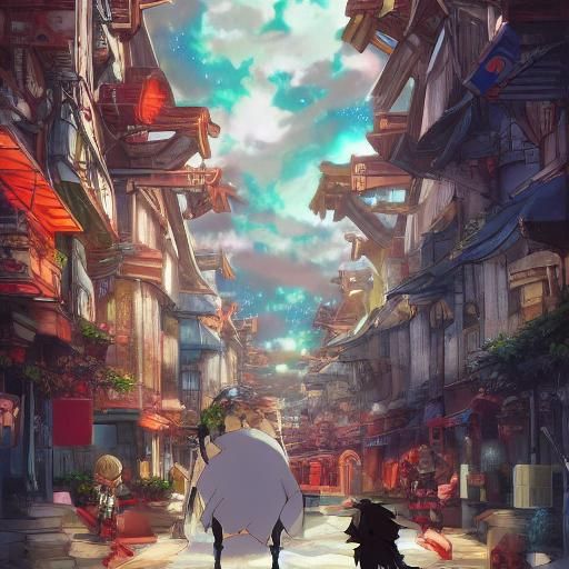 Samurai versus Pokémon in Christmas Town: Ghibli Style