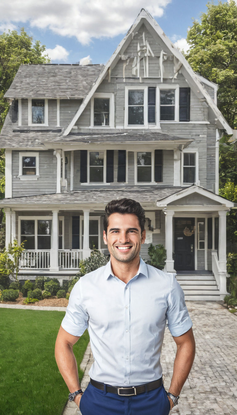 Realistic Photo of a Charismatic Real Estate Agent