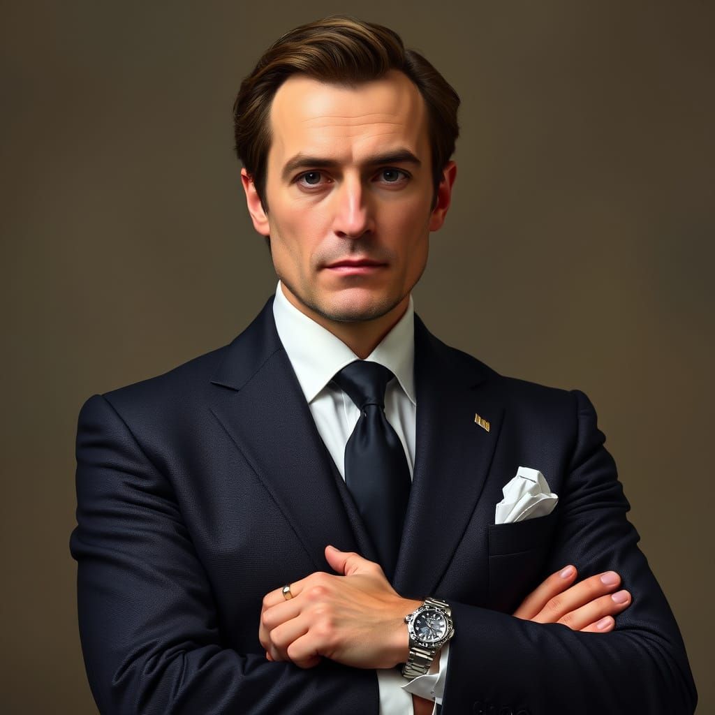 A Polished Swiss Banker with a Hint of Threat