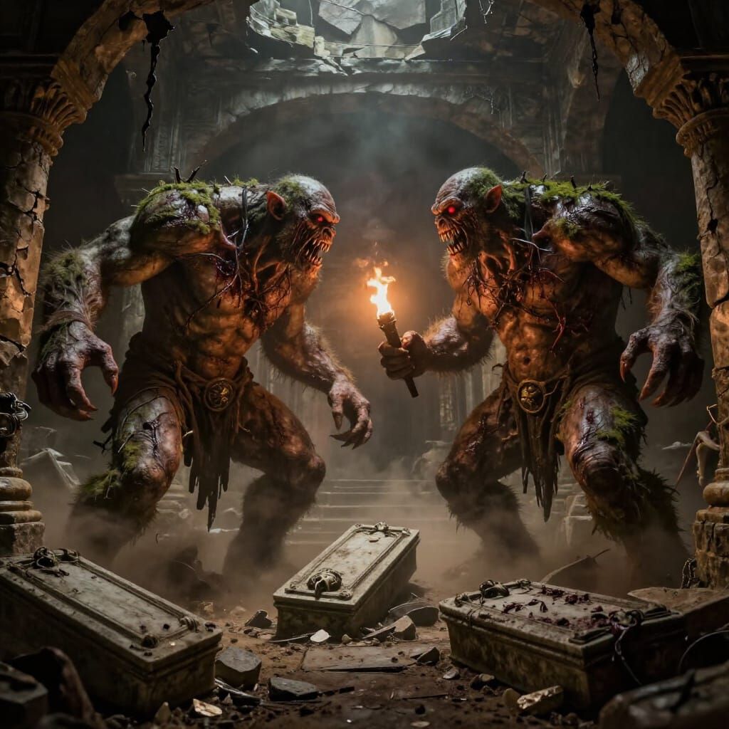 Hellish Troll Battle in Ancient Tombs