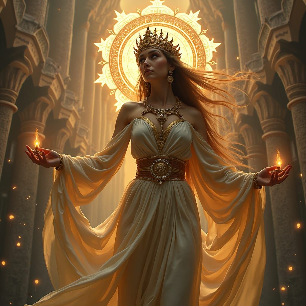 Majestic Goddess Figure