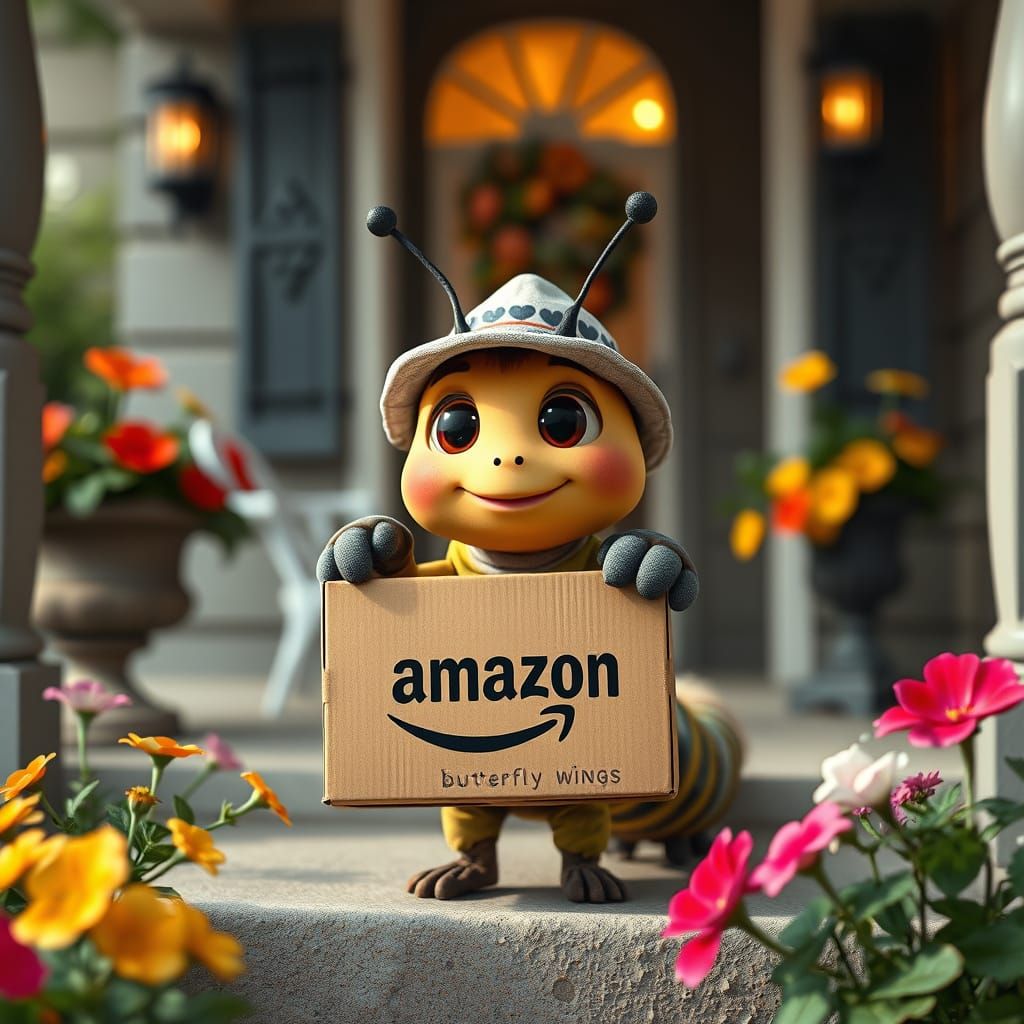 Caterpillar's Butterfly Wings Arrive: Hyperrealistic CGI Sce...