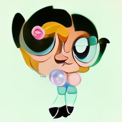 Bubbles from Powerpuff Girls Cartoon