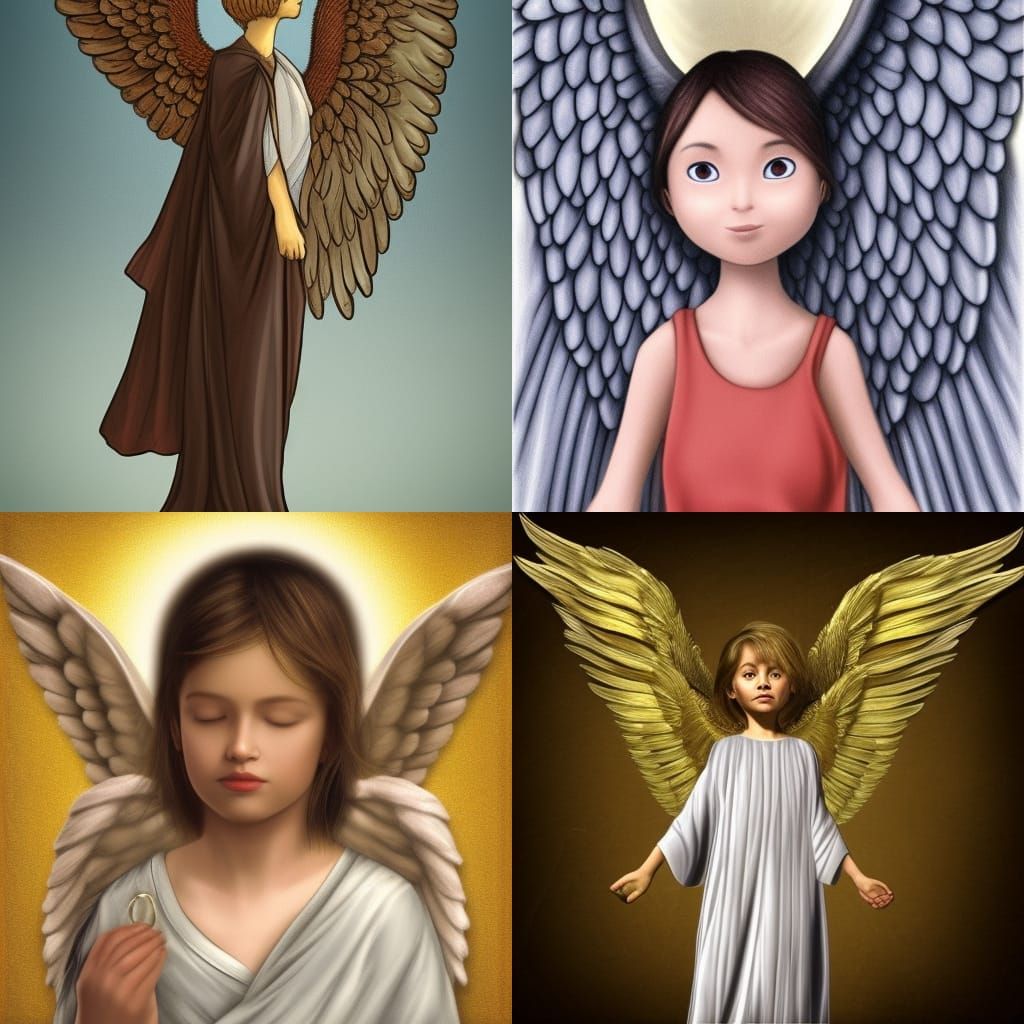 Realistic Depiction of a Biblical Angel