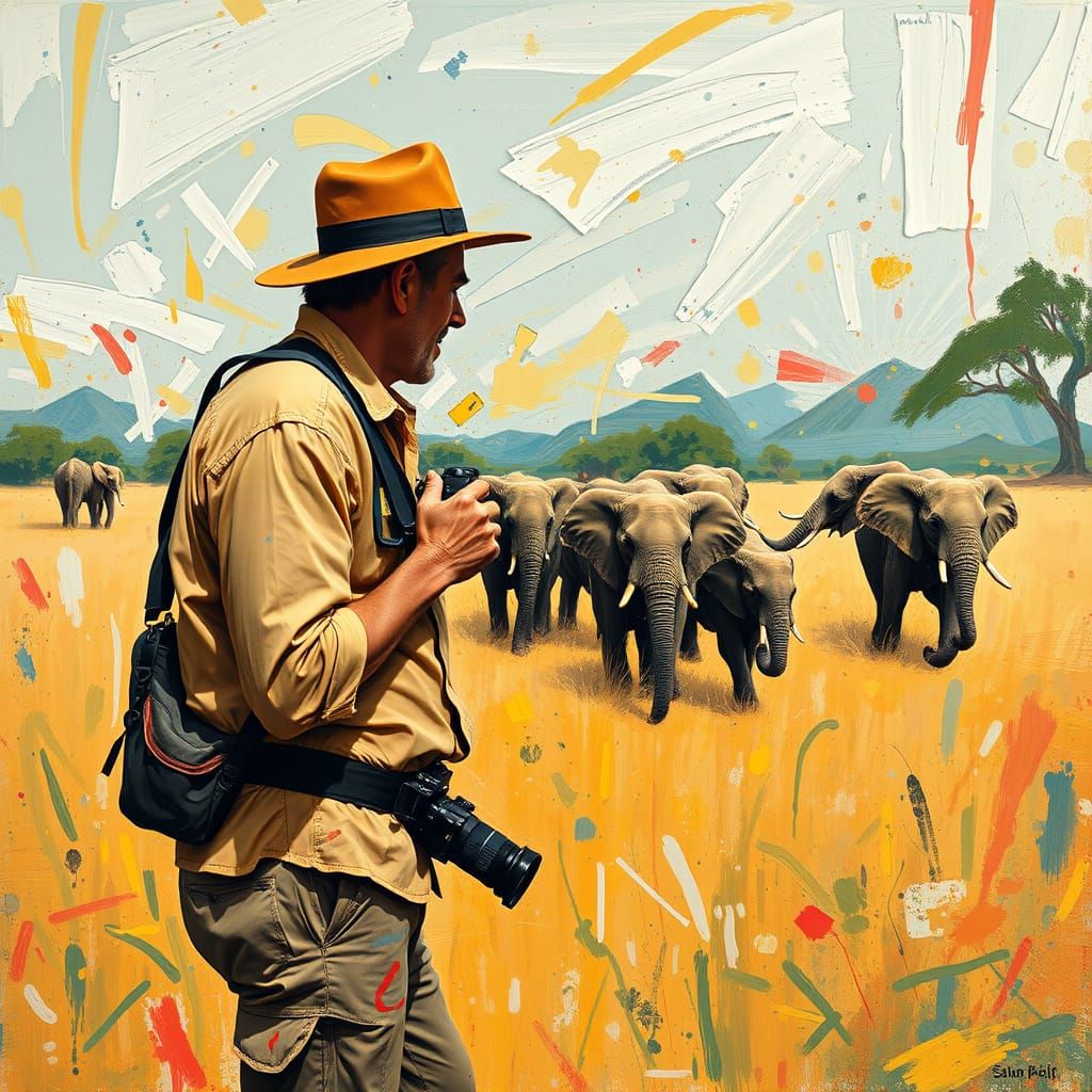 Wildlife Photographer Captures Elephants in Action Painting ...