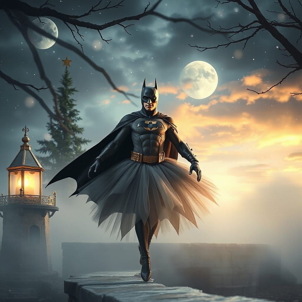 Batman in Elegant Ballet Tutu