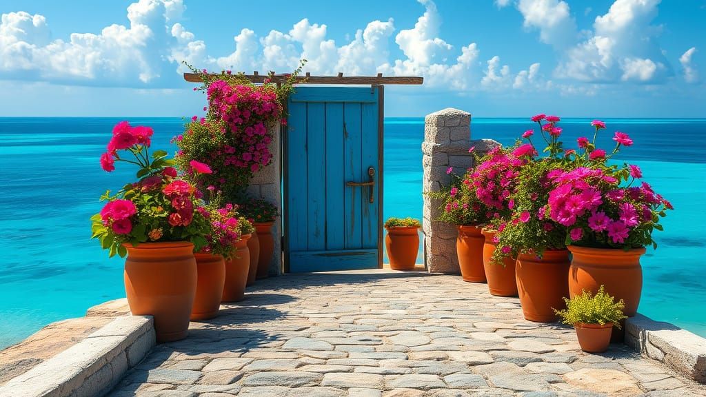 Rustic Gate Entrance in Hyperrealistic Style