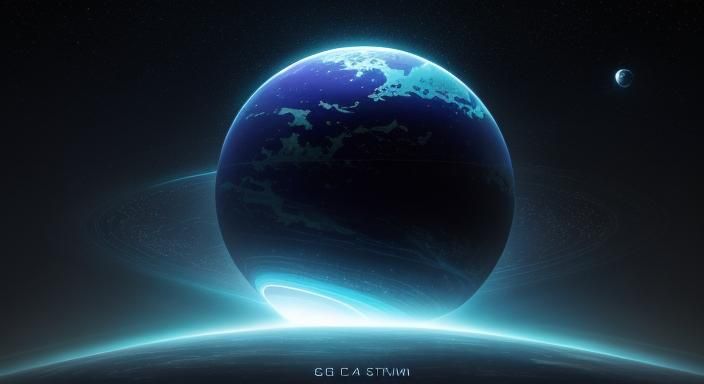 Mysterious Orb in Space: A Cinematic Still