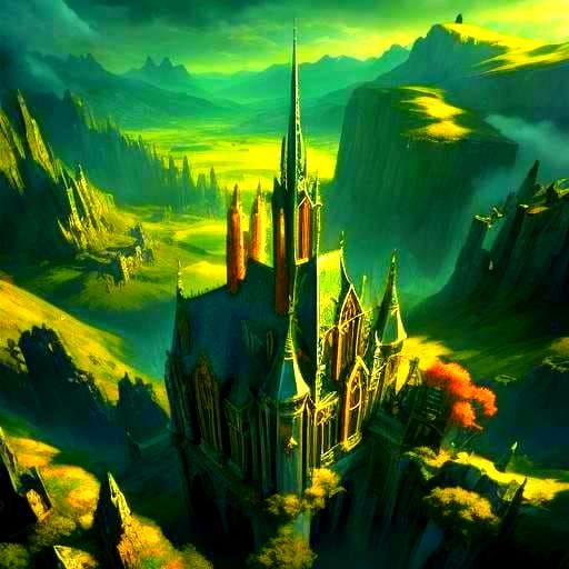 Fantastical Skyscraper Church in Sunny Glen