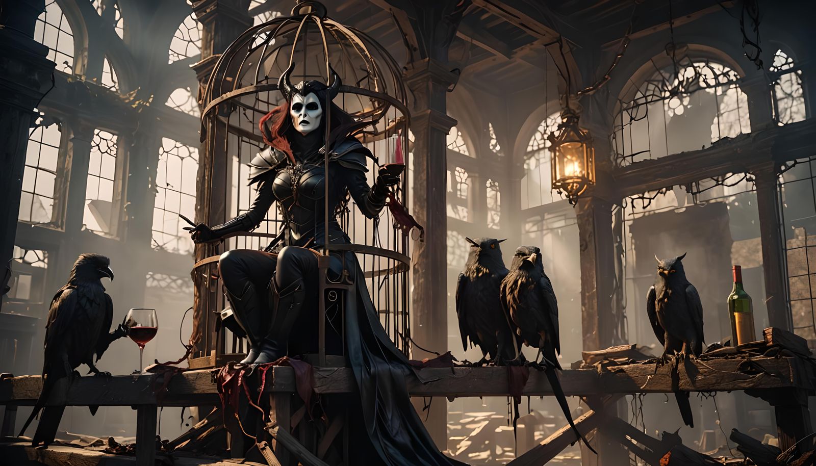 She's a dwelling place for demons
She's a cage for every unc...