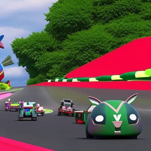 Cars, Planes, Bunny in 8K 3D Katamari Style
