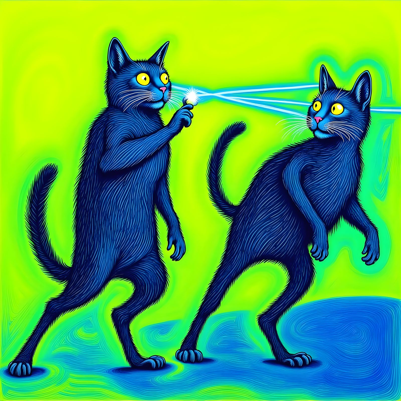 Cats and Lasers