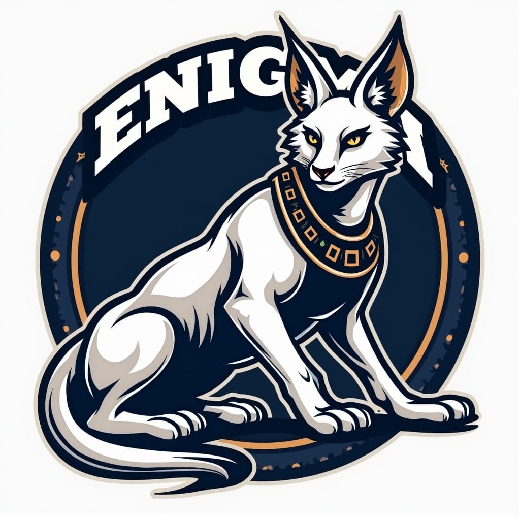 Mysterious Dodgeball Team Mascot in Navy Blue and Gold