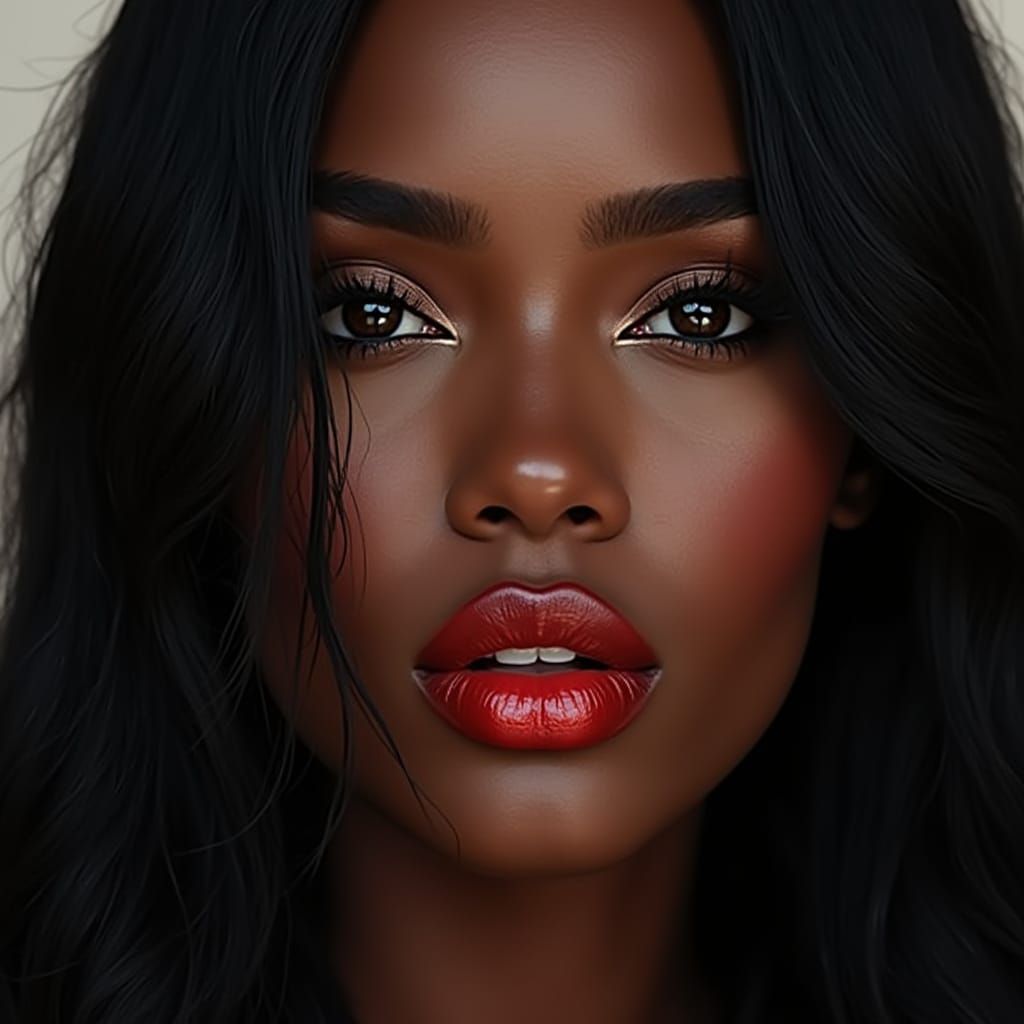 Kelly Rowland as a Black Warrior Goddess in Vogue Style