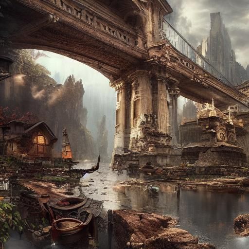 Epic Love World Digital Matte Painting