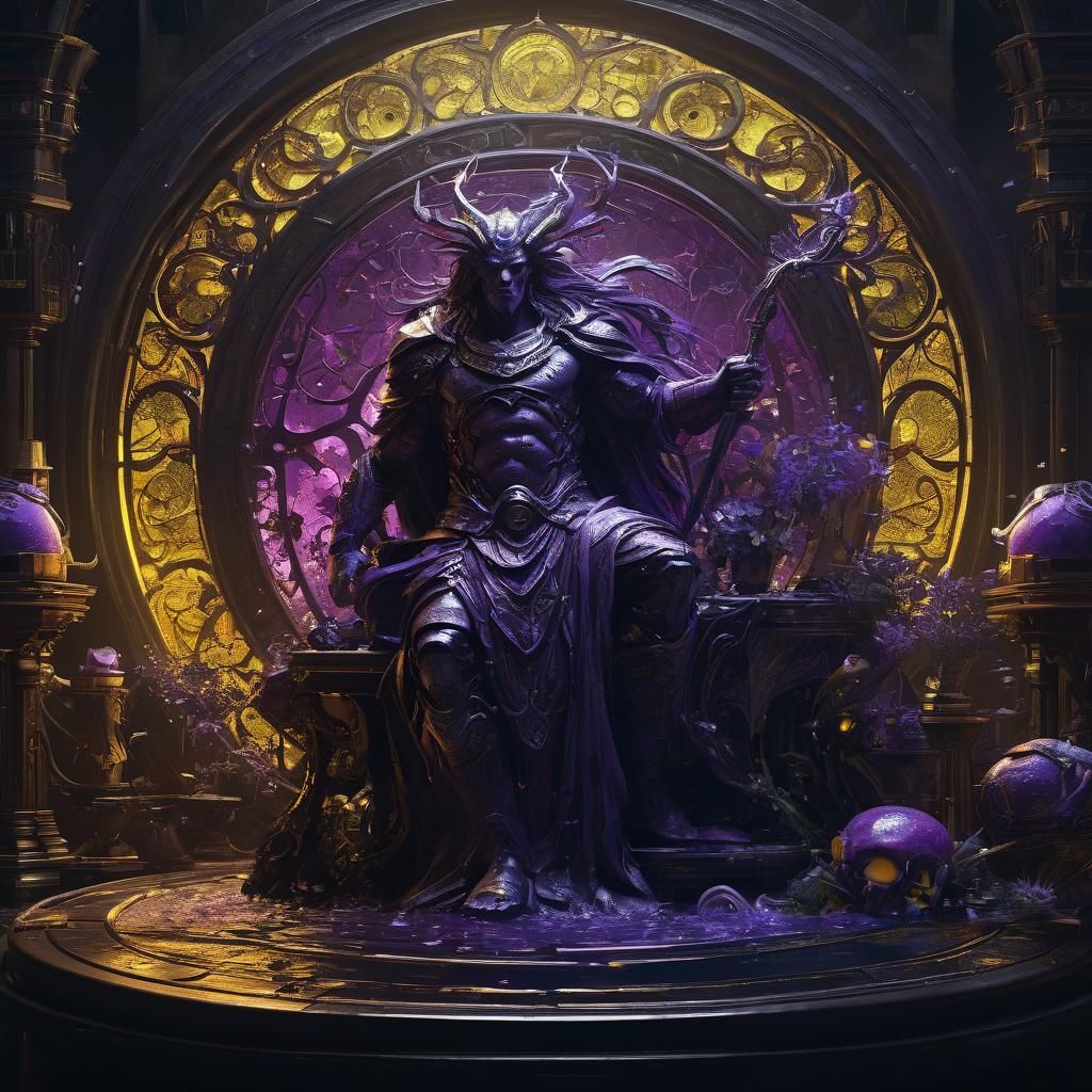 Dark Fantasy Concept Art by Rutkowski, Mucha Style