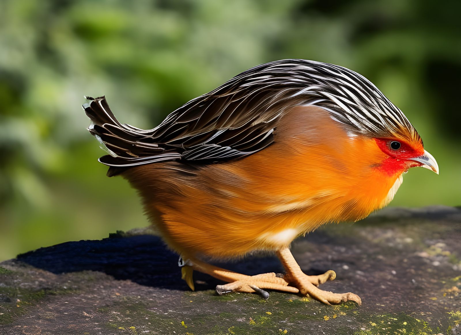 Racing Chicken Drives Car: Cinematic Digital Art