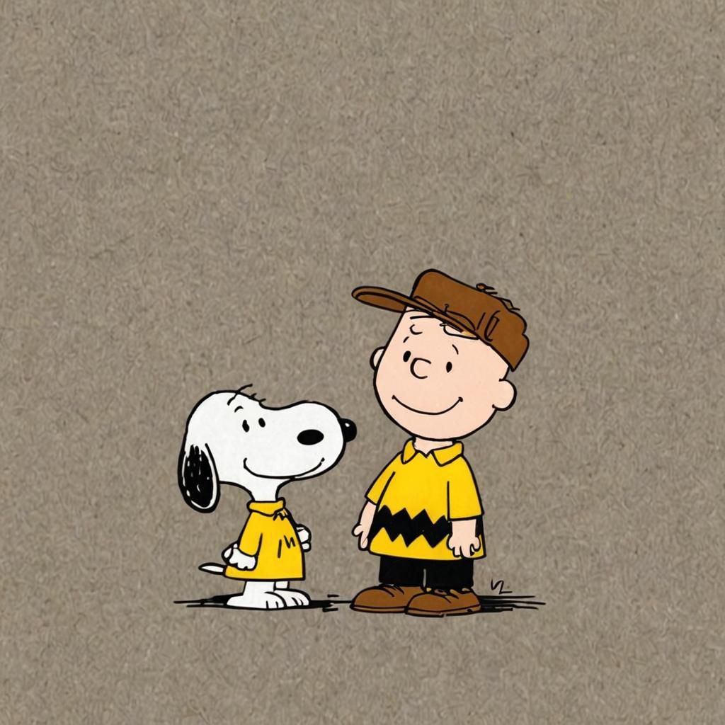 Charlie Brown and Snoopy Artwork