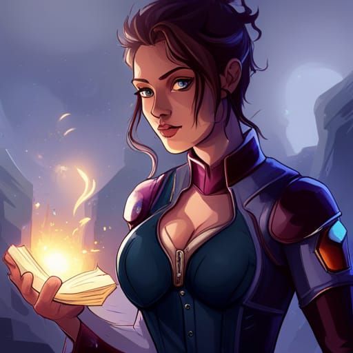 Sci-Fi Fantasy Image Generated from Creative Prompt