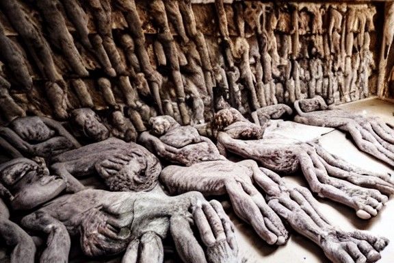 Horrific House Made of Human Corpses