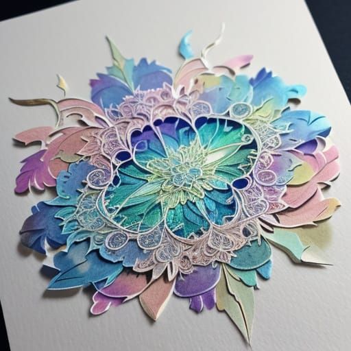 Playful Paper Art in Pastel Colors